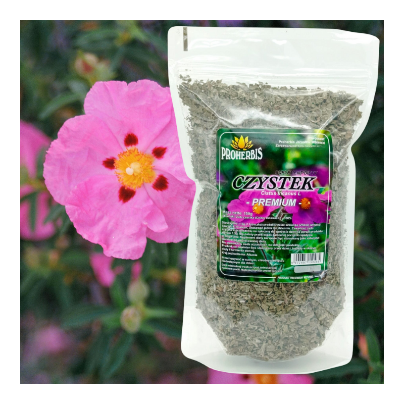 Czystek albański 100 % ziele 150 g naturalna herbata na odporność i detoks