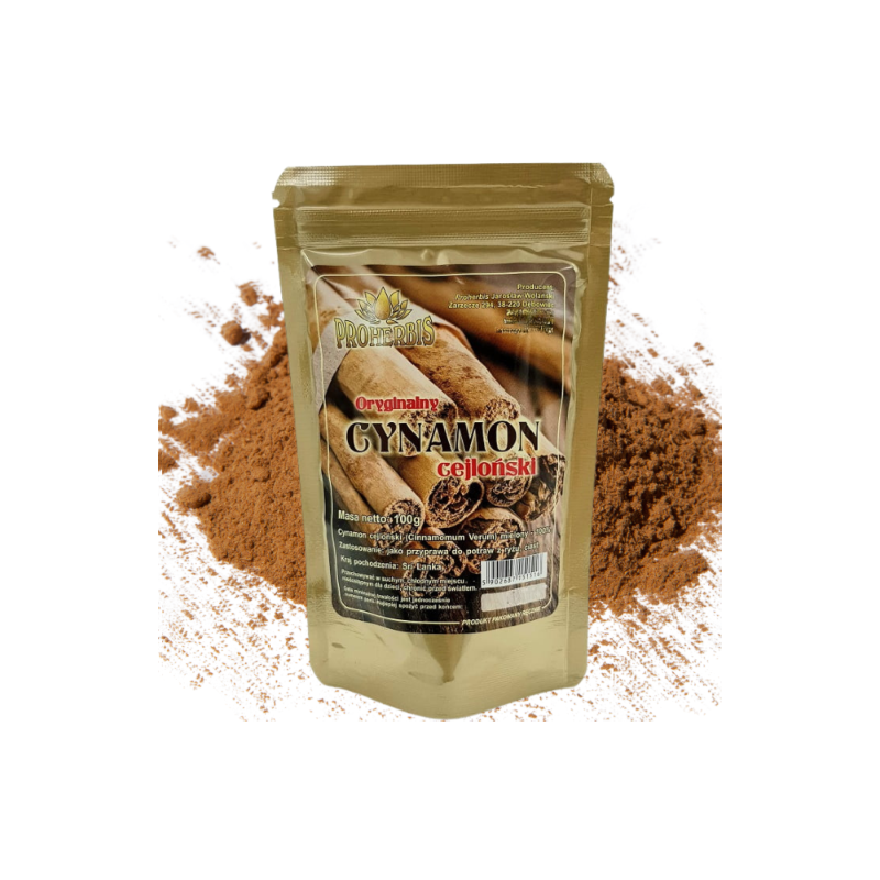 Cynamon cejloński 100g mielony AROMATYCZNY naturalny świeży wysoka jakość