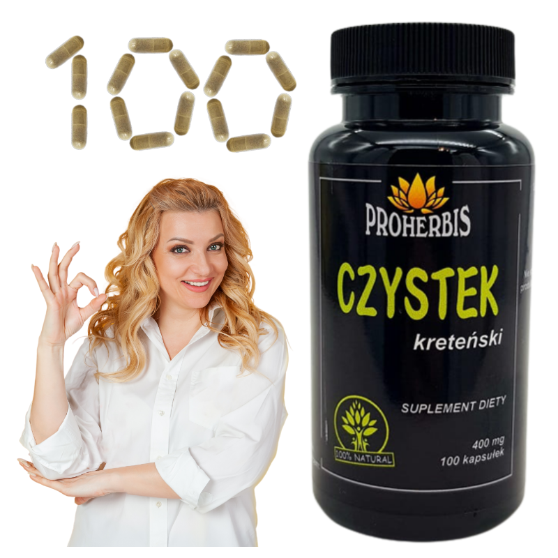 Czystek kreteński 400 mg 100 kaps
