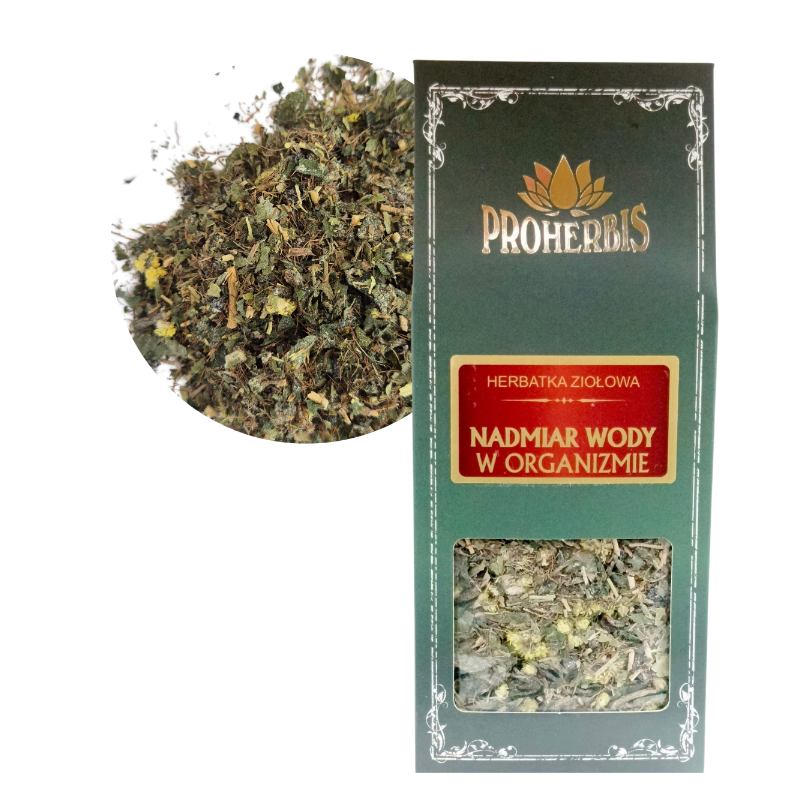 Herbatka Ziołowa 100g Opuchlizna Zatrzymanie Wody Oczyszczanie Nerki Detoks