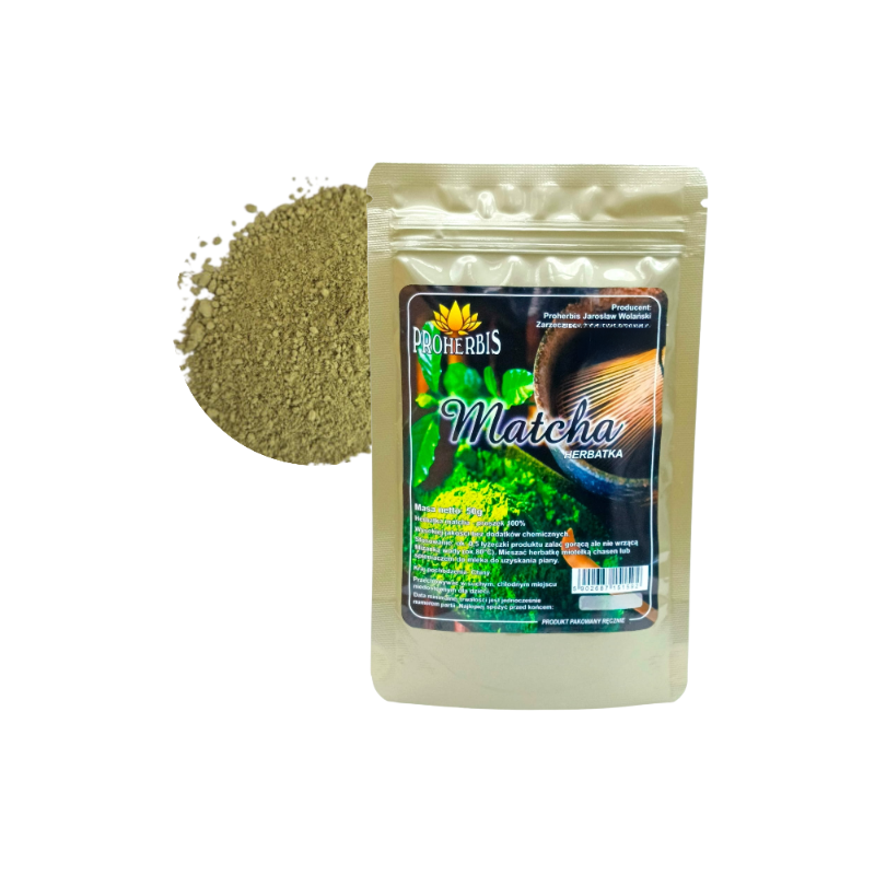 Matcha 100 procent proszek 50 g wysokiej jakości naturalna herbata zielona