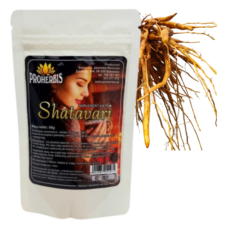 Shatavari 60g Proherbis – naturalne wsparcie dla kobiet