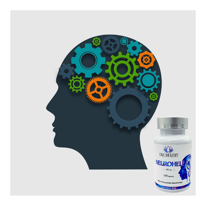 Neurohelp 100kaps naturalne wsparcie umysłu poprawa pamięci redukcja stresu