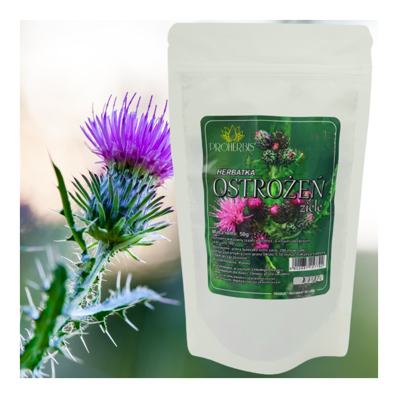 Ostrożeń warzywny czarcie żebro 50g 100% ziele cięte naturalne wsparcie