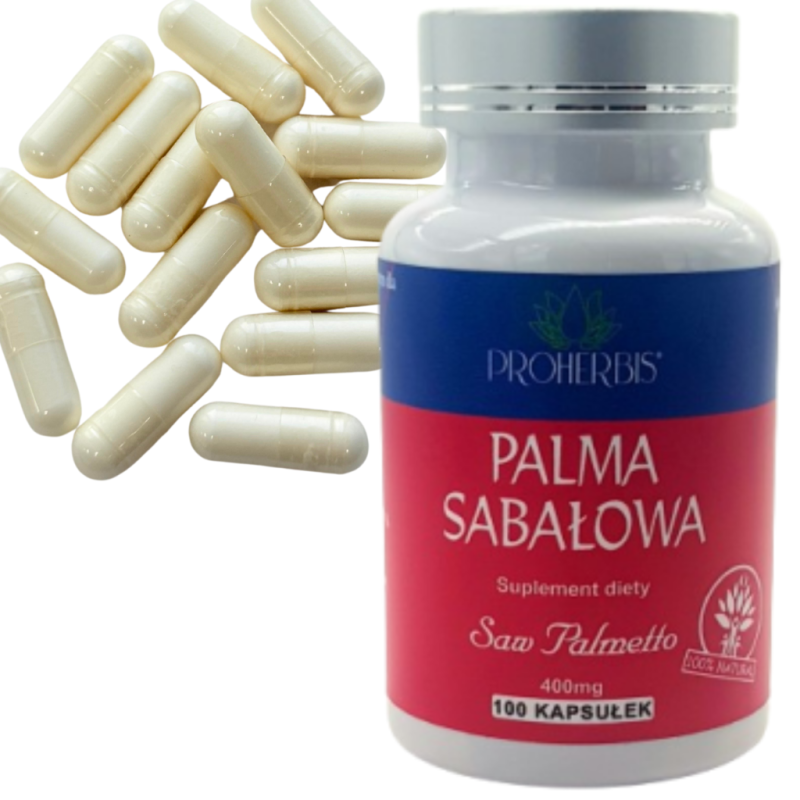 Saw Palmetto Palma Sabałowa 400 mg 100 kaps