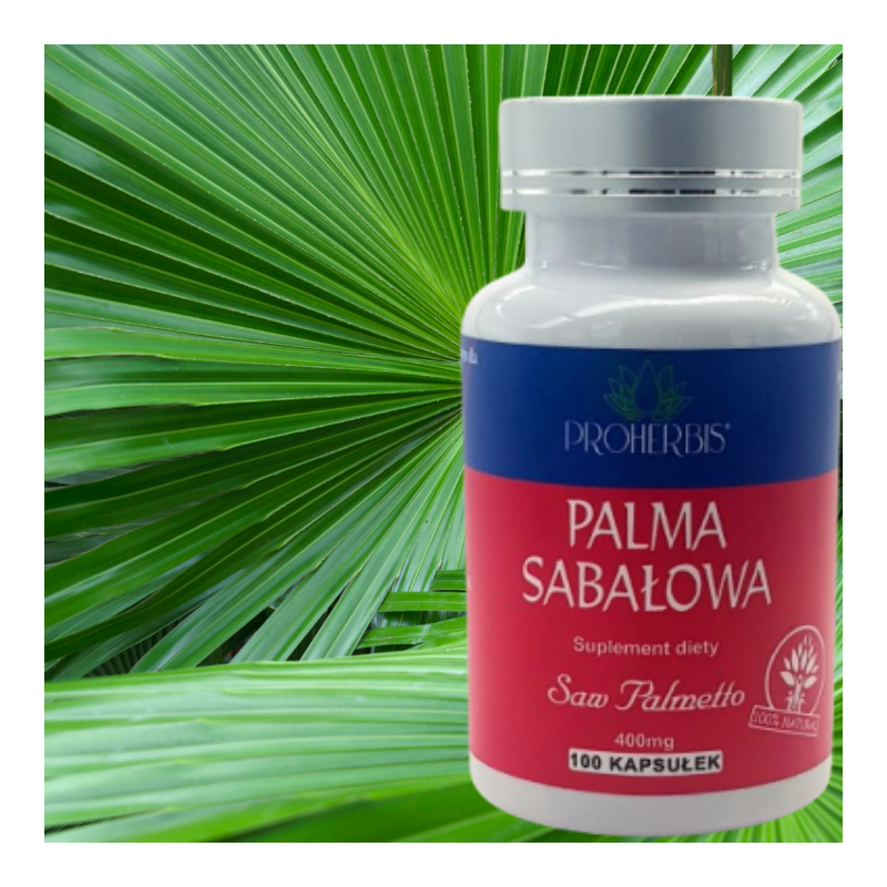 Saw Palmetto Palma Sabałowa 400 mg 100 kaps