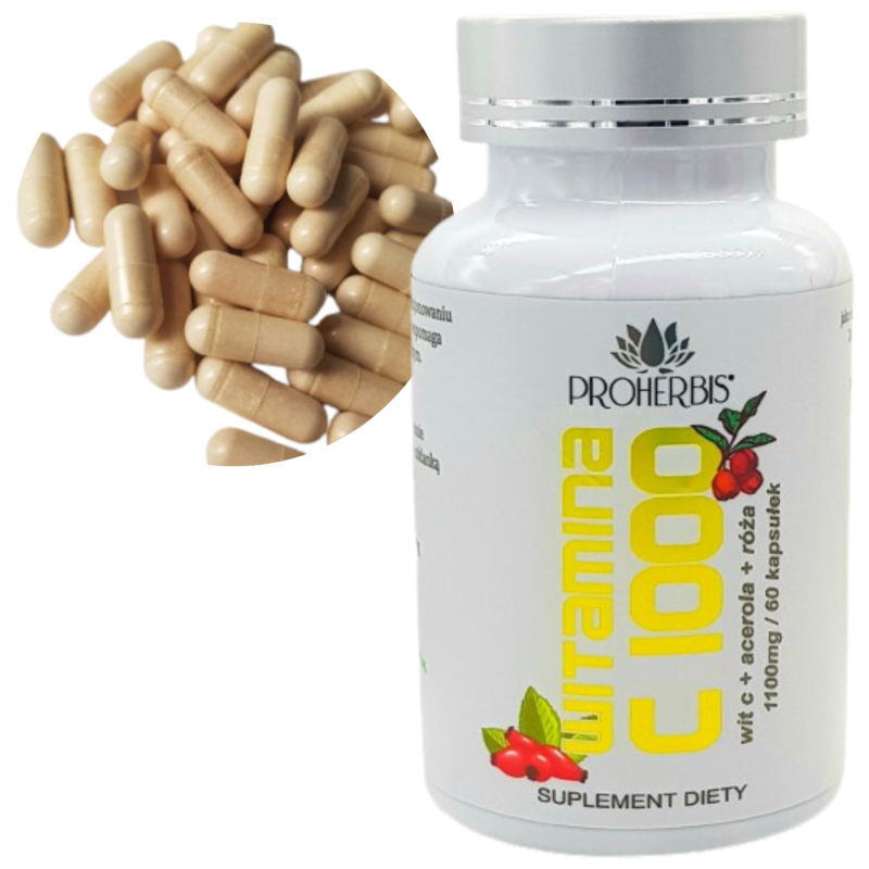 Witamina C 1000 mg 60 kaps — Proherbis