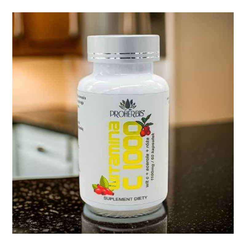 Witamina C 1000 mg 60 kaps — Proherbis