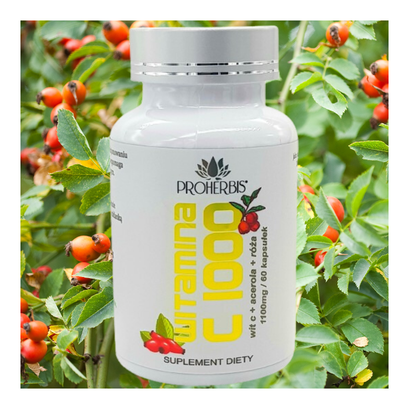 Witamina C 1000 mg 60 kaps — Proherbis