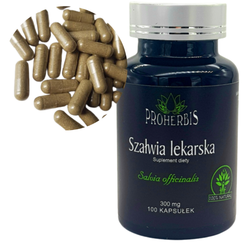 Szałwia lekarska 300 mg 100 kaps — Proherbis