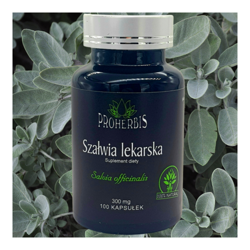 Szałwia lekarska 300 mg 100 kaps — Proherbis