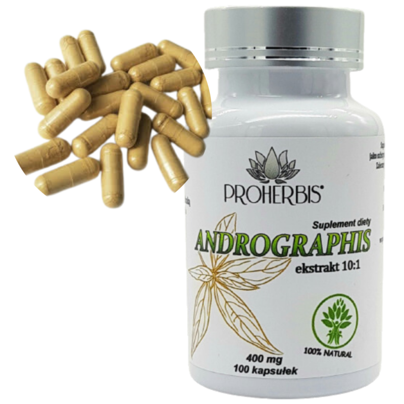 Andrographis paniculata 400 mg 100 kaps — Proherbis
