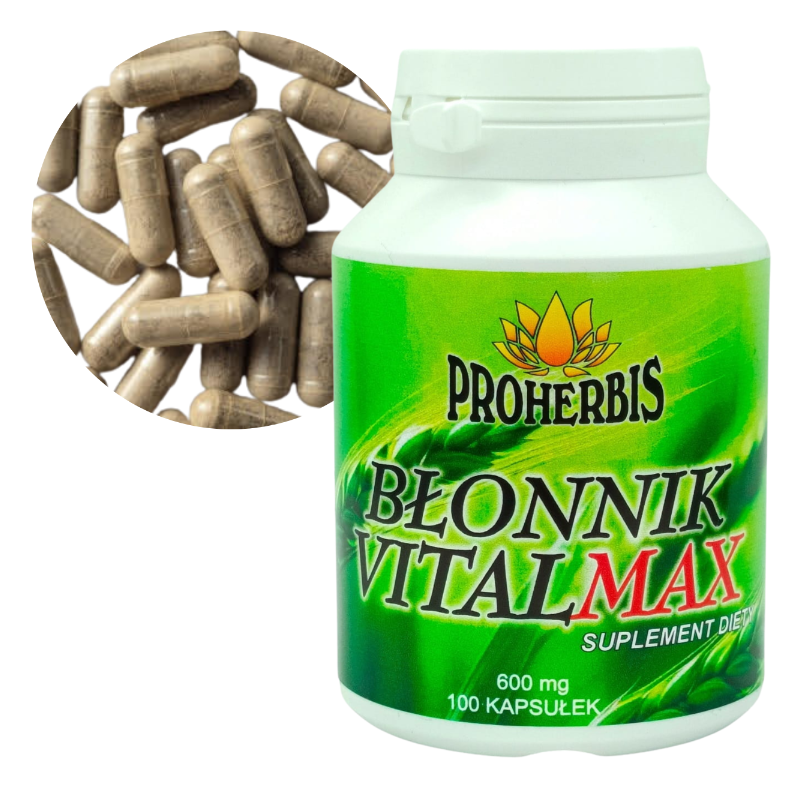 Błonnik Vitalmax 600 mg 100 kaps — Proherbis