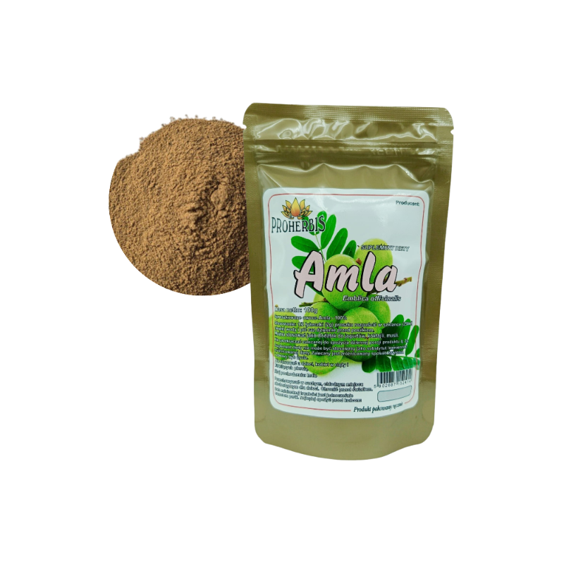 Amla 100g sproszkowane owoce suplement diety naturalna witamina C zdrowie