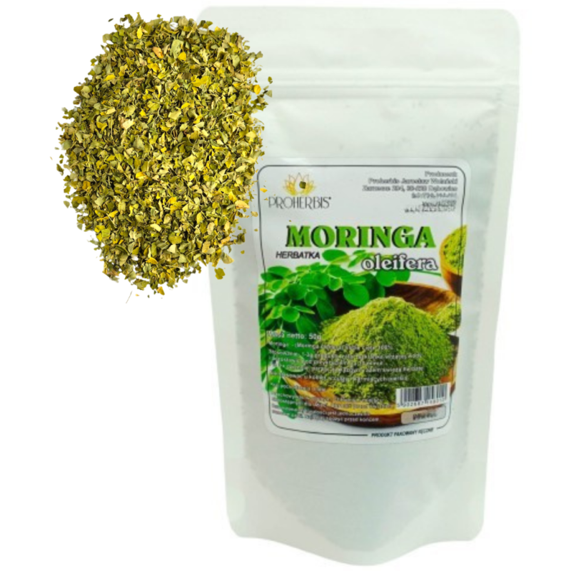 Moringa oleifera liść cięty 50 g — Proherbis
