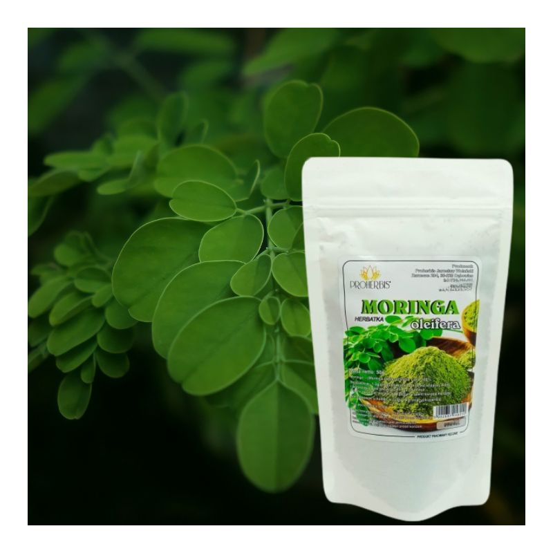 Moringa oleifera liść cięty 50 g — Proherbis
