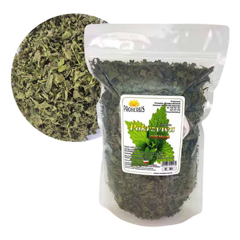 Pokrzywa Premium suszona 100g Herbata Ziołowa Oczyszczanie Wzmocnienie