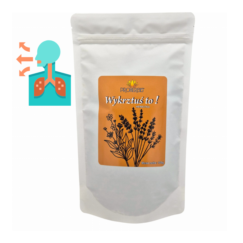 Herbata ziołowa Wykrztuś to! Proherbis 100g – naturalna mieszanka ziół