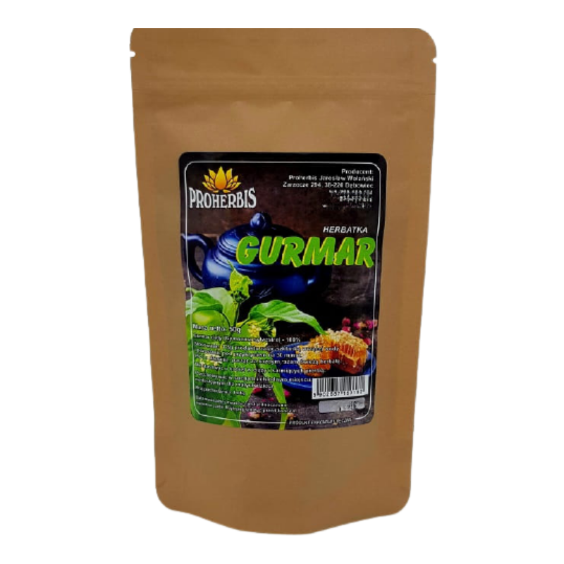 Gurmar cięty 100% (50 g) – naturalne wsparcie metabolizmu i poziomu cukru