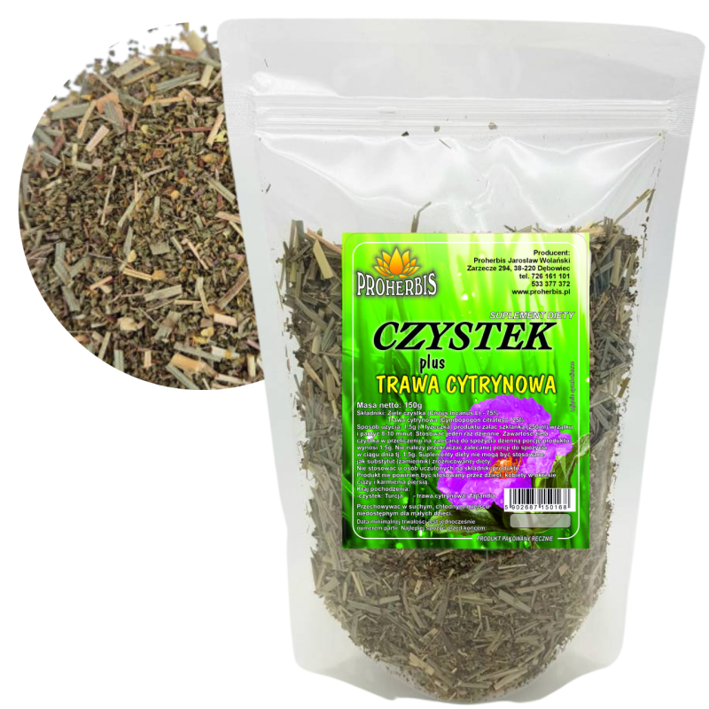 Czystek z trawą cytrynową 150 g — Proherbis