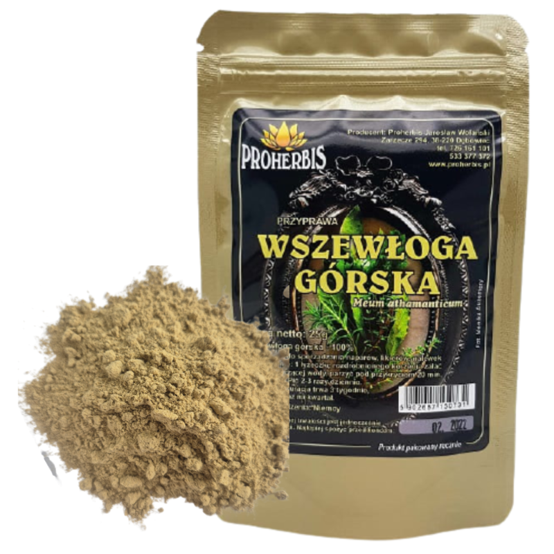 Wszewłoga górska mielona 25g Proherbis naturalna wysokiej jakości