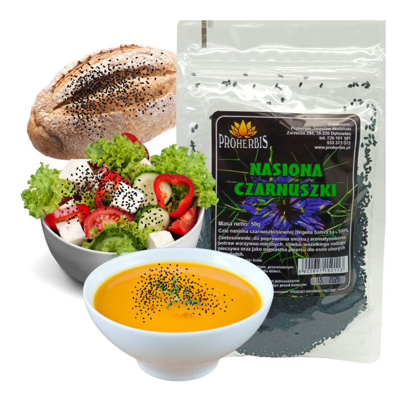 Czarnuszka siewna nasiona 50g naturalne przyprawy Indie