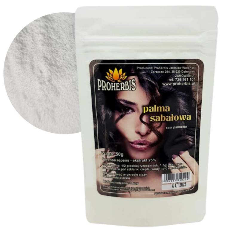 Palma Sabałowa (Saw Palmetto) Ekstrakt 25% 50g Proherbis