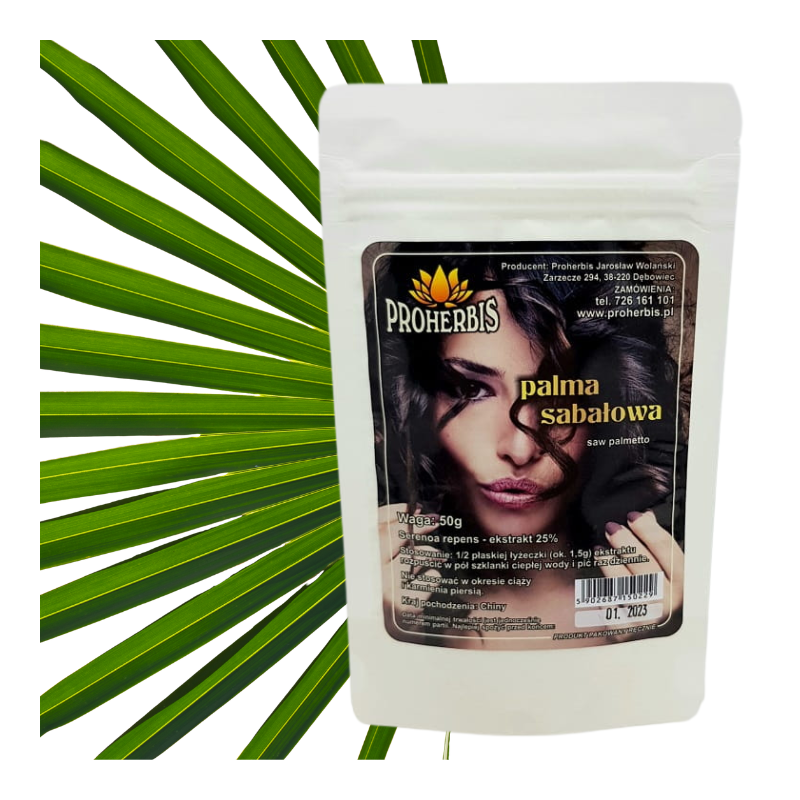 Palma Sabałowa (Saw Palmetto) Ekstrakt 25% 50g Proherbis