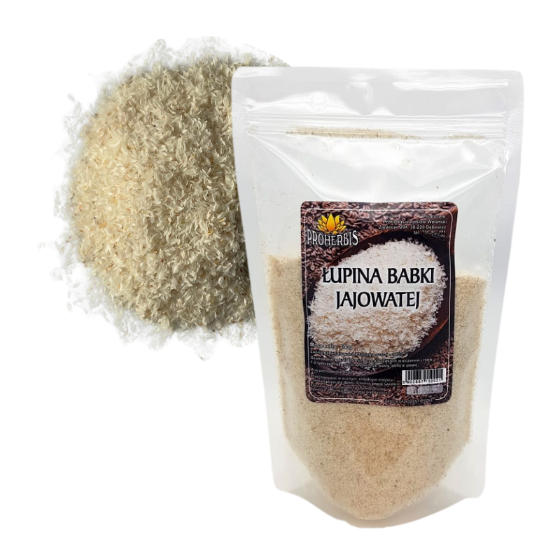 Łupina babki jajowatej 200 g – czysta i naturalna, do codziennego użytku