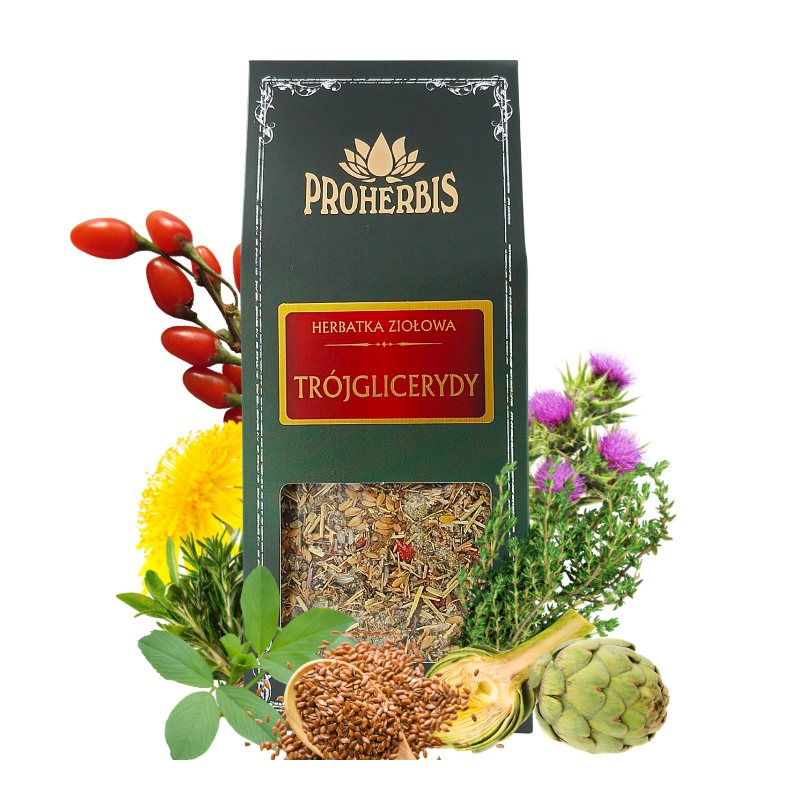 Herbatka Trójglicerydy Proherbis 120 g – mieszanka ziołowa