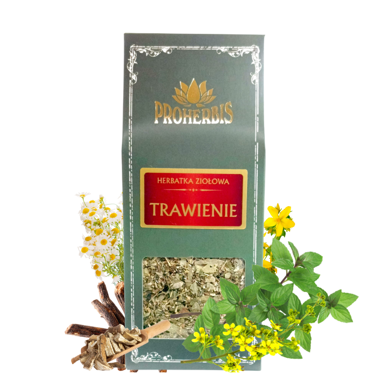 Herbatka Trawienie 100g Proherbis Zioła na trawienie Senes, Mięta, Lukrecja