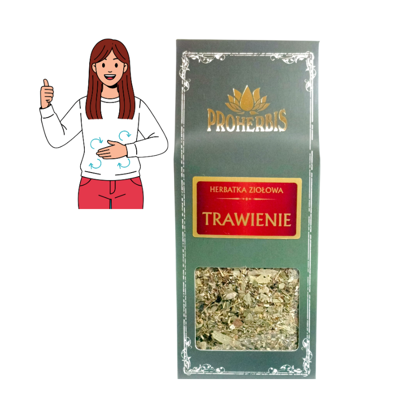 Herbatka Trawienie 100g Proherbis Zioła na trawienie Senes, Mięta, Lukrecja