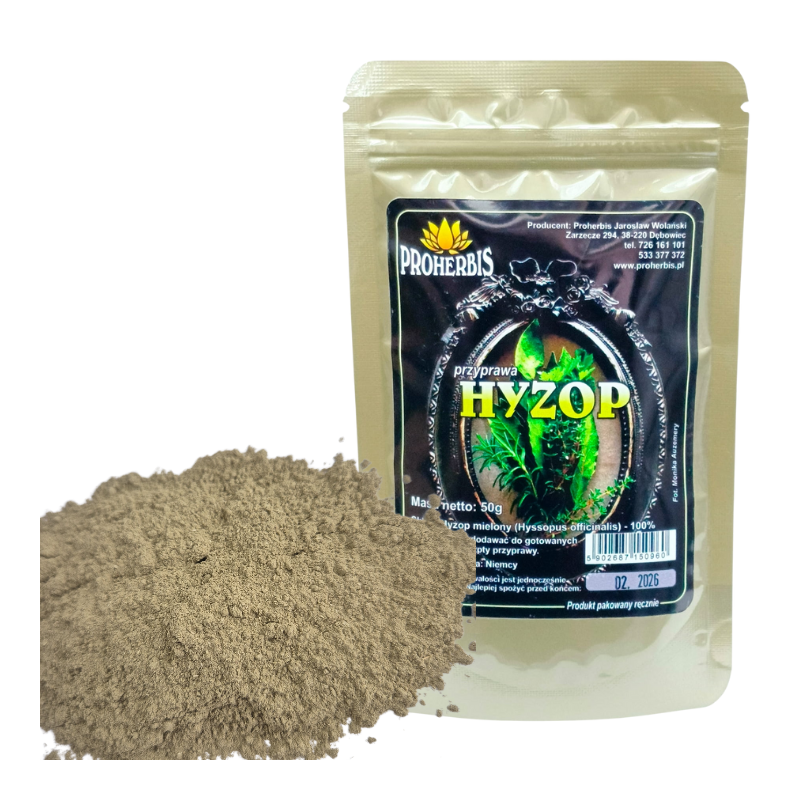 Hyzop mielony 50g Proherbis | 100% naturalne zioła