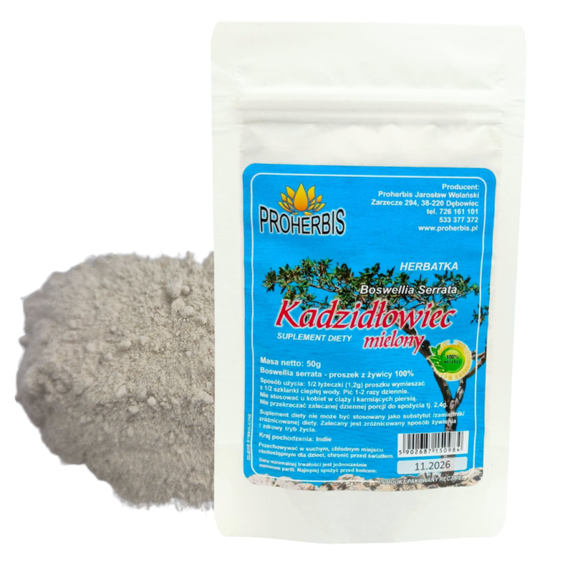 Kadzidłowiec Boswellia Serrata 50 g Proherbis  suplement wspomagający stawy