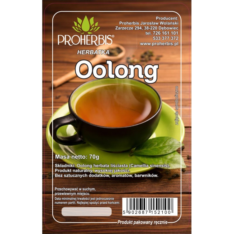 Herbata Oolong 70g Proherbis – naturalna herbata liściasta Oolong