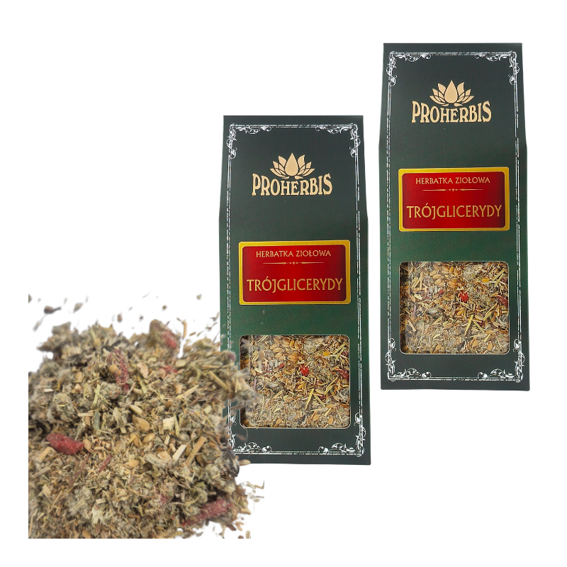 Herbatka Trójglicerydy 2x120 g Proherbis ZESTAW ziołowa na cholesterol