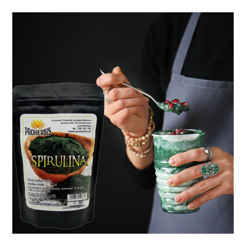 Spirulina 100 g Proherbis — proszek