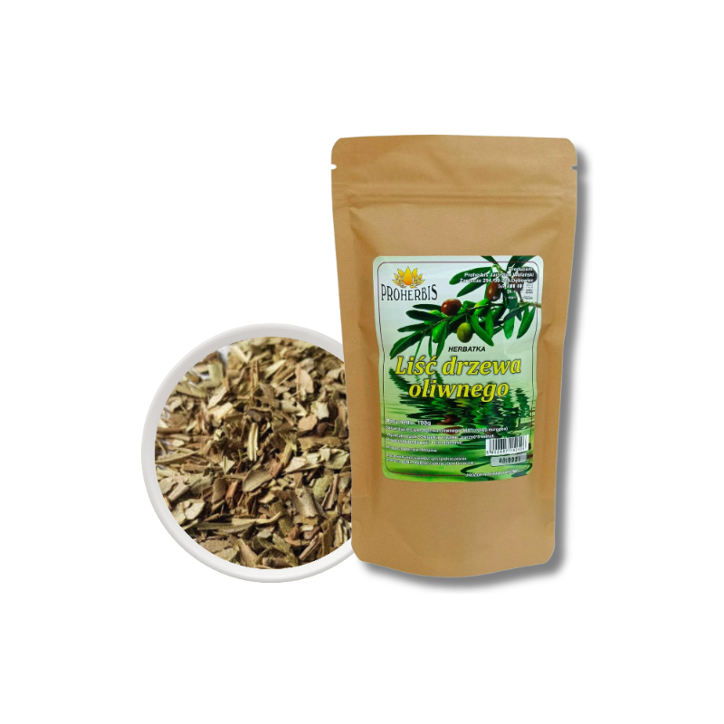 ✨ Liść oliwny suszony 100 g — Olea europaea do naparu  Liść oliwny suszony to susz roślinny przeznaczony do przygotowania naparu