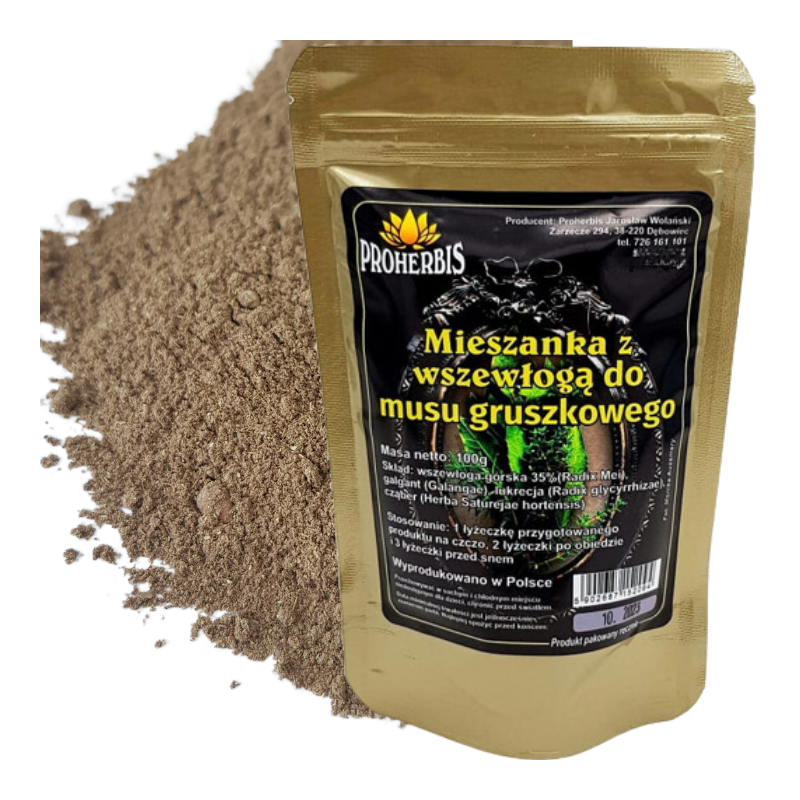 Mieszanka z wszewłogą do miodu 100g – oczyszczanie organizmu, naturalna