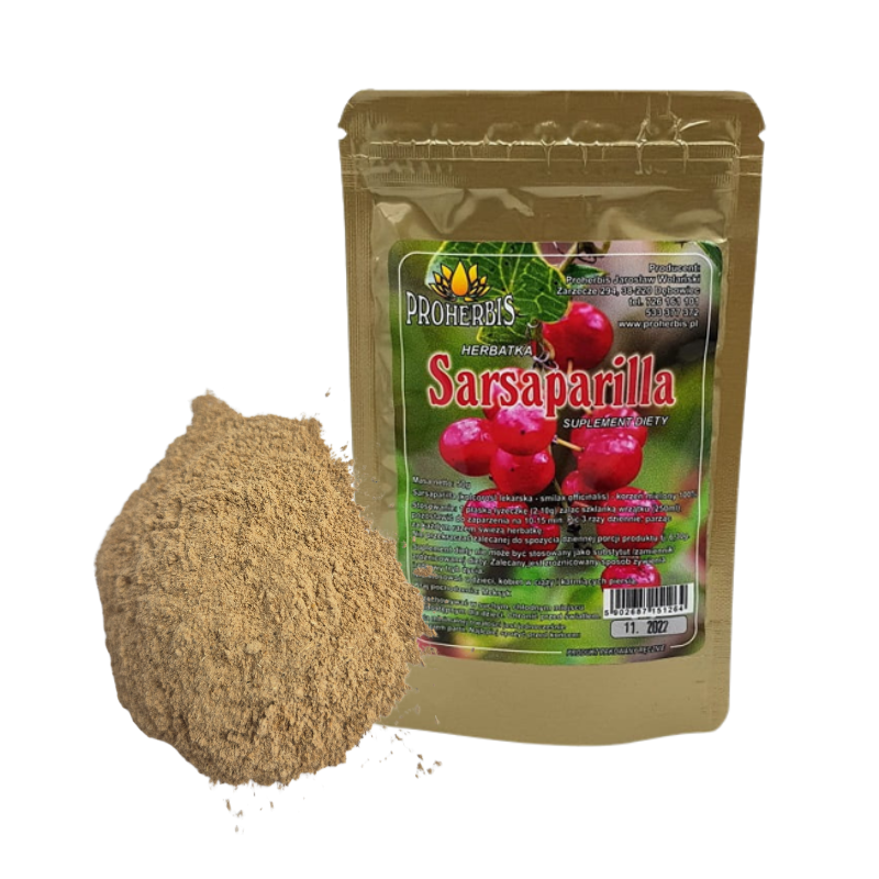 Sarsaparilla Kolcorośl 50 g — korzeń mielony