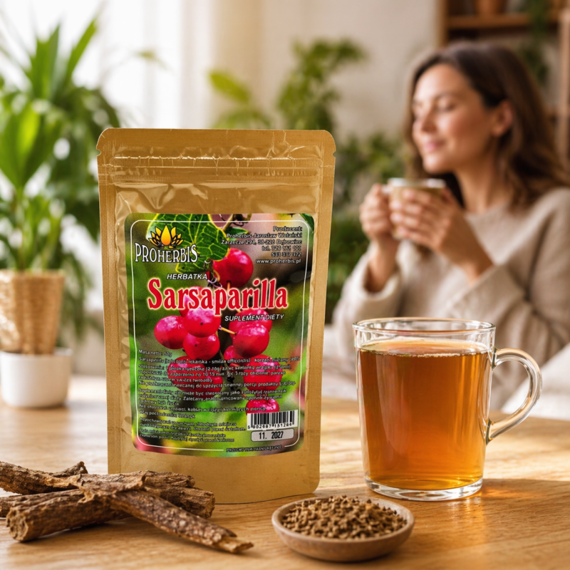 Sarsaparilla Kolcorośl 50 g — korzeń mielony