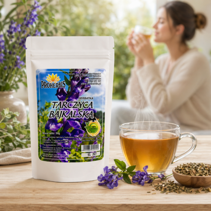 Tarczyca Bajkalska 50g Proherbis ziele mielone 100% naturalne