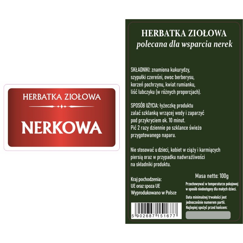 Herbatka Nerkowa 100g Proherbis wsparcie nerek