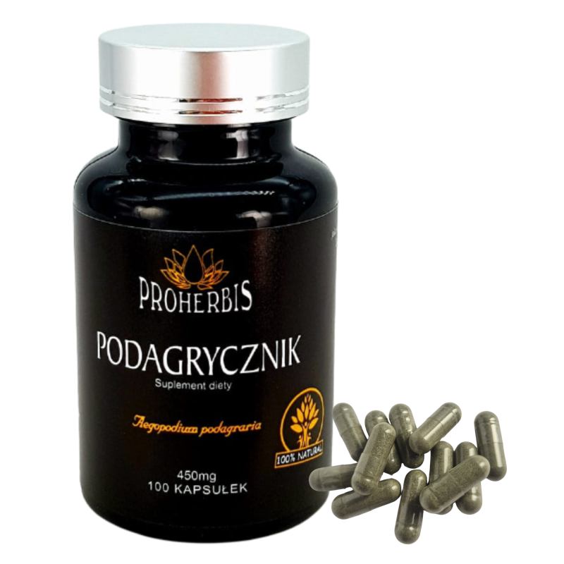 Podagrycznik 100 kaps. 450 mg na stany zapalne podagrę 100% naturalny