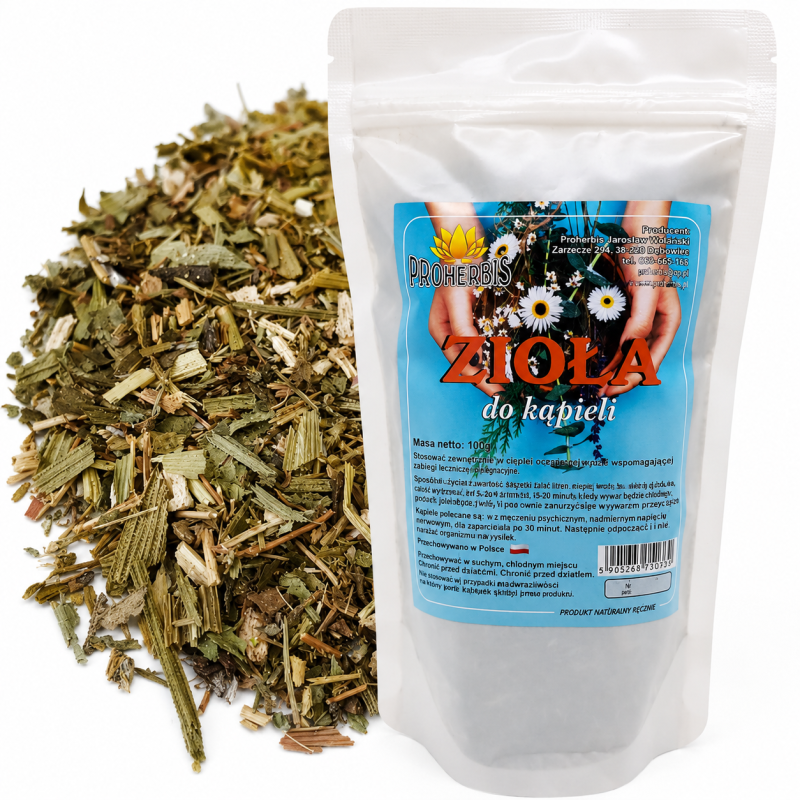Zioła do kąpieli 100 g — piołun, tymianek, tatarak