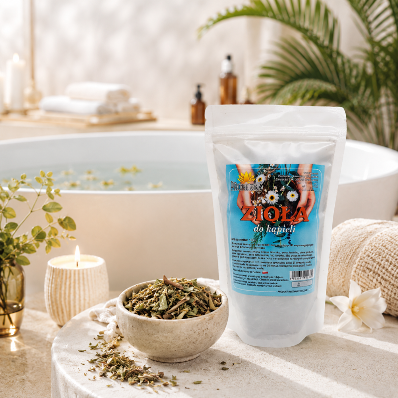 Zioła do kąpieli 100 g — piołun, tymianek, tatarak