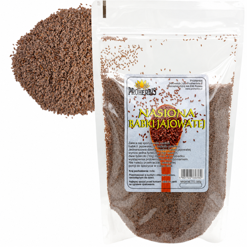 Babka jajowata nasiona 400 g — Plantago ovata