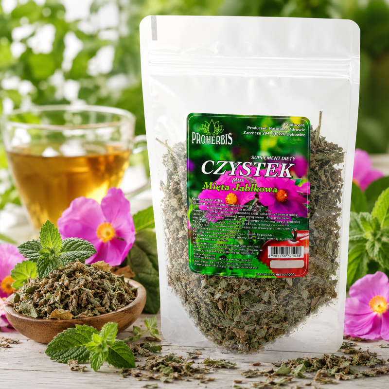 Czystek z miętą jabłkową 50 g — Proherbis