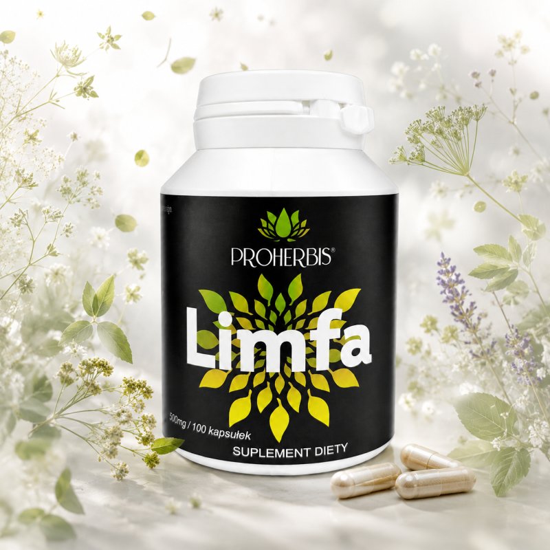 Limfa 100 kaps Proherbis 500mg przytulia pokrzywa suplement diety