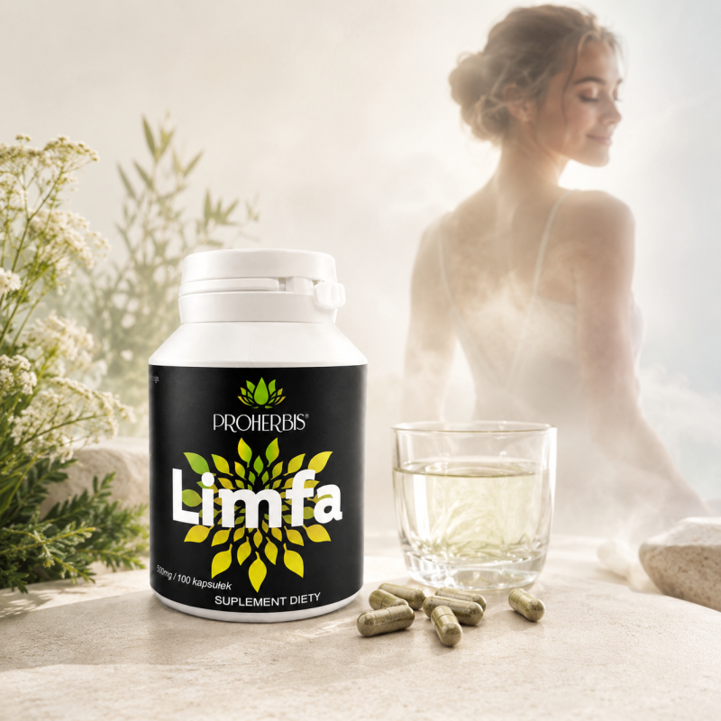 Limfa 100 kaps Proherbis 500mg przytulia pokrzywa suplement diety